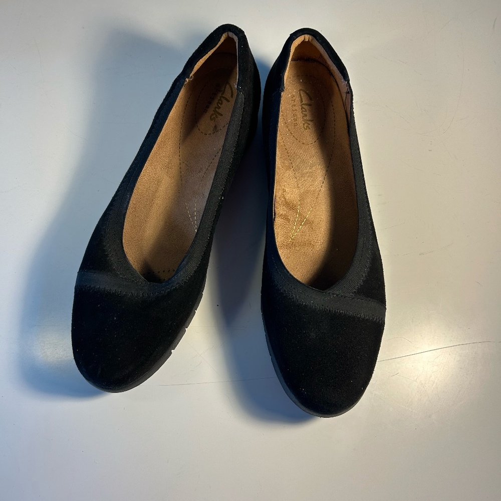 Clark's suede flats